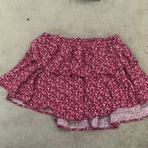 cute floral pink skirt